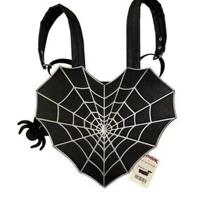 NWT TikTok Viral Mad Engine Spider Web Backpack Purse Whimsigoth Vampire